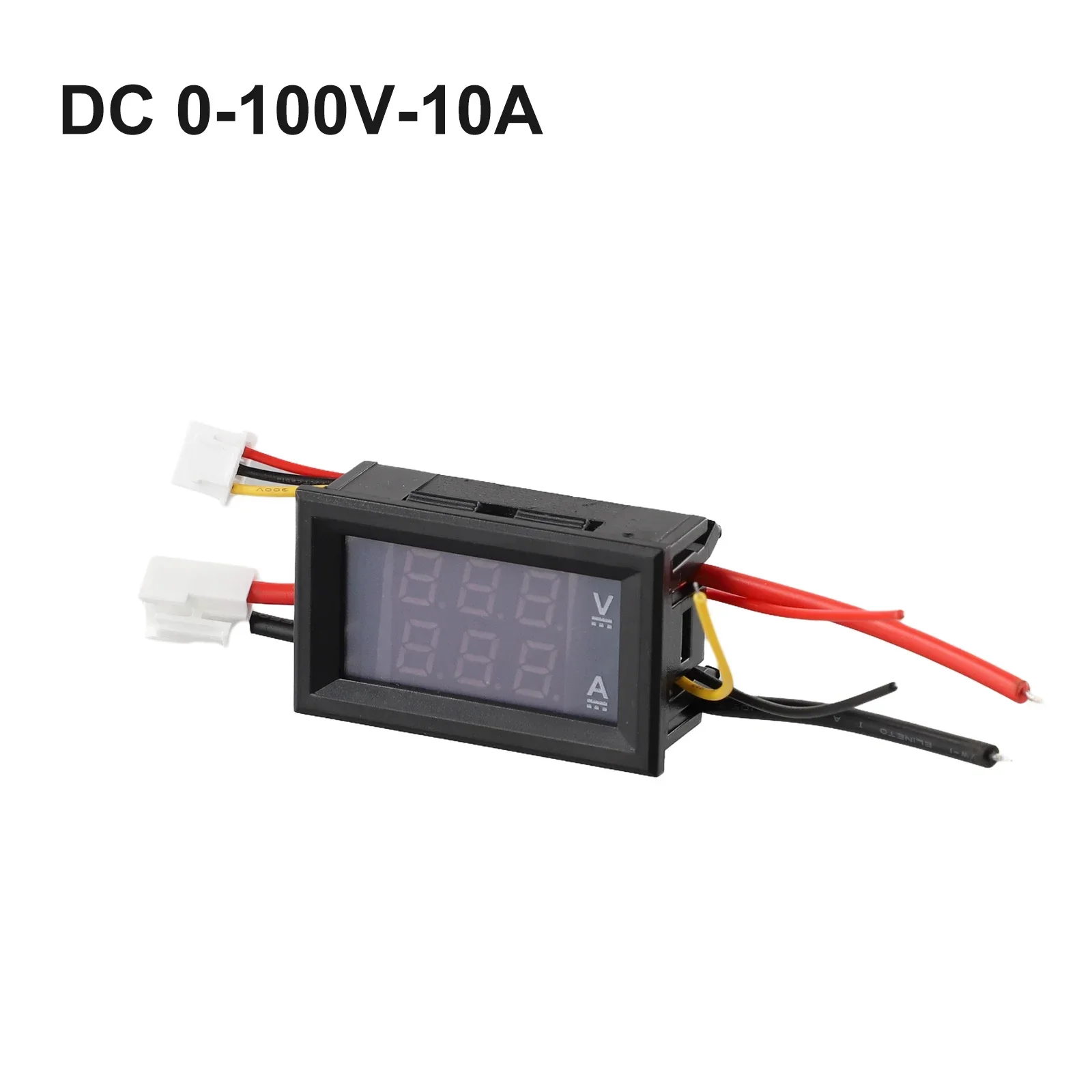 Voltímetro Digital amperímetro DC 100V 10A/50A/100A Amp, medidor de corriente de voltaje, probador de Panel de pantalla LED Dual con cables de conexión