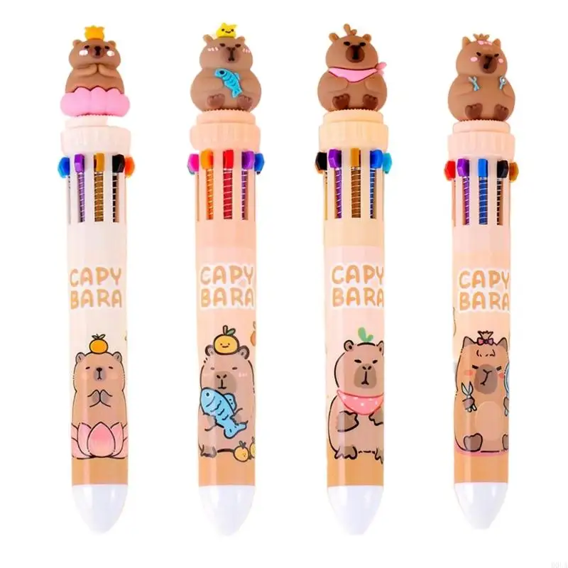 

Multicolored Pen 10 Color-in-1 Ballpoint Pen 0.5MM Pen Tip Smooth to Write for Student Artist Writing Stocking Fillers