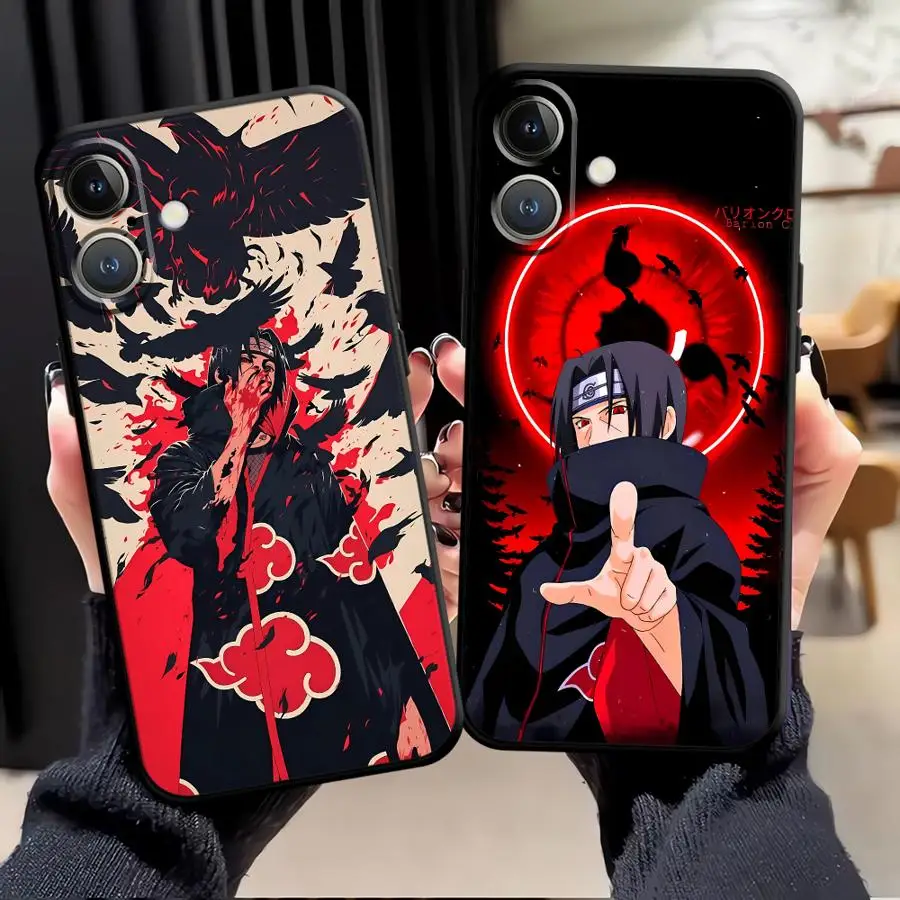 حافظة لهاتف آيفون 7 8 17Air 15 16 14 Plus XR 13 12 11 17 Pro Max XS Max Anime N-NARUTOS