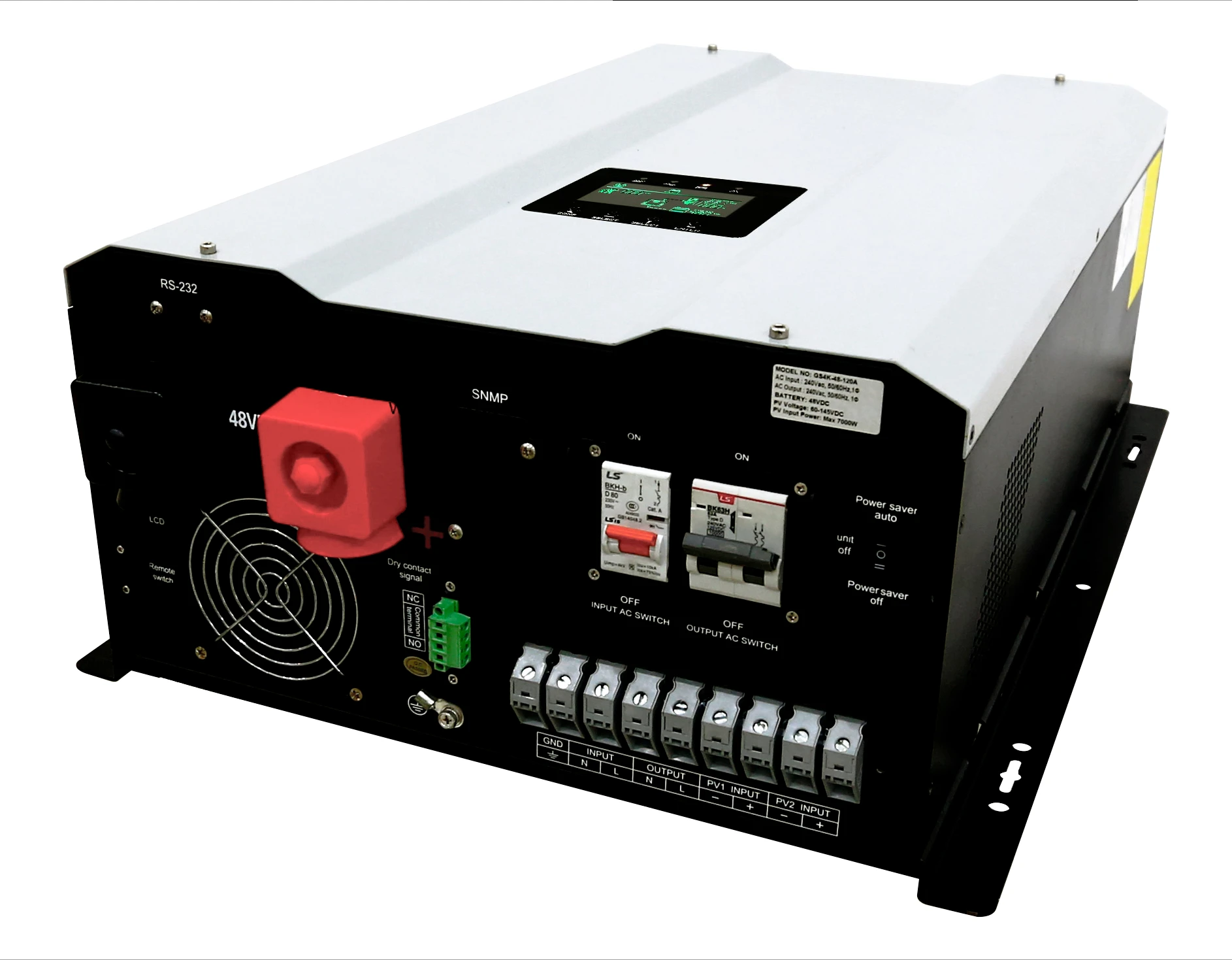 

48VDC 8KW Hybrid Solar Inverter with 60A Solar Controller 120/240vac 110/220vac Split Phase Single Output