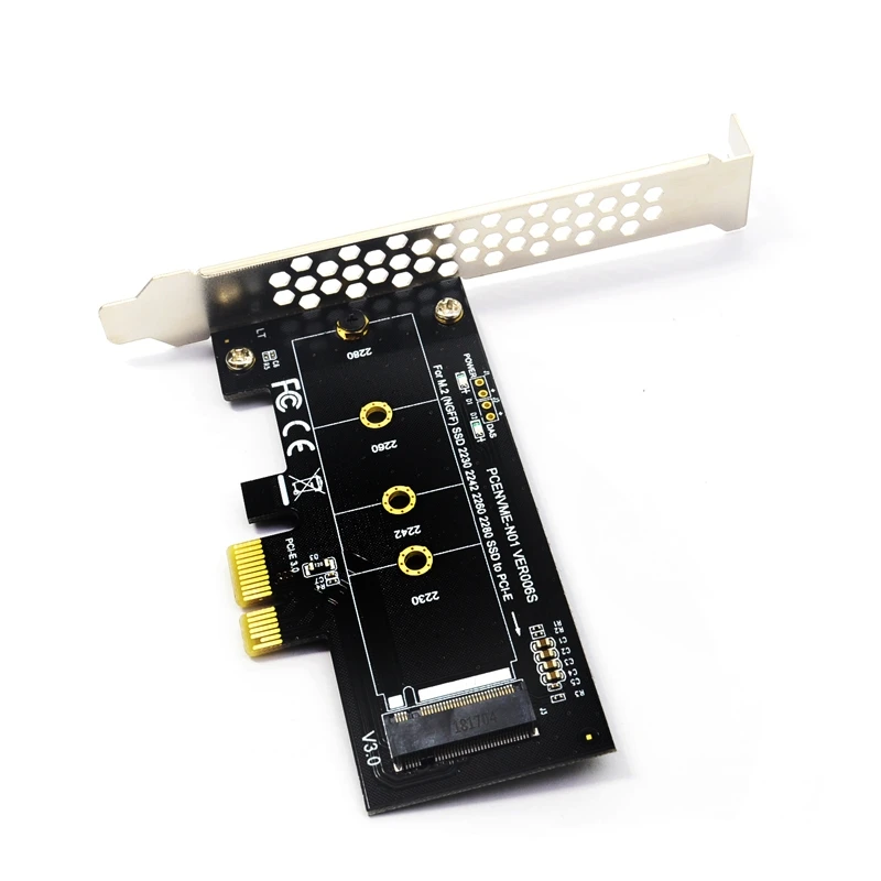 PCIE To M2 Adapter PCI Express 3.0 X1 To NVME SSD M2 PCIE Raiser Adapter Support 2230 2242 2260 2280 M.2 SSD