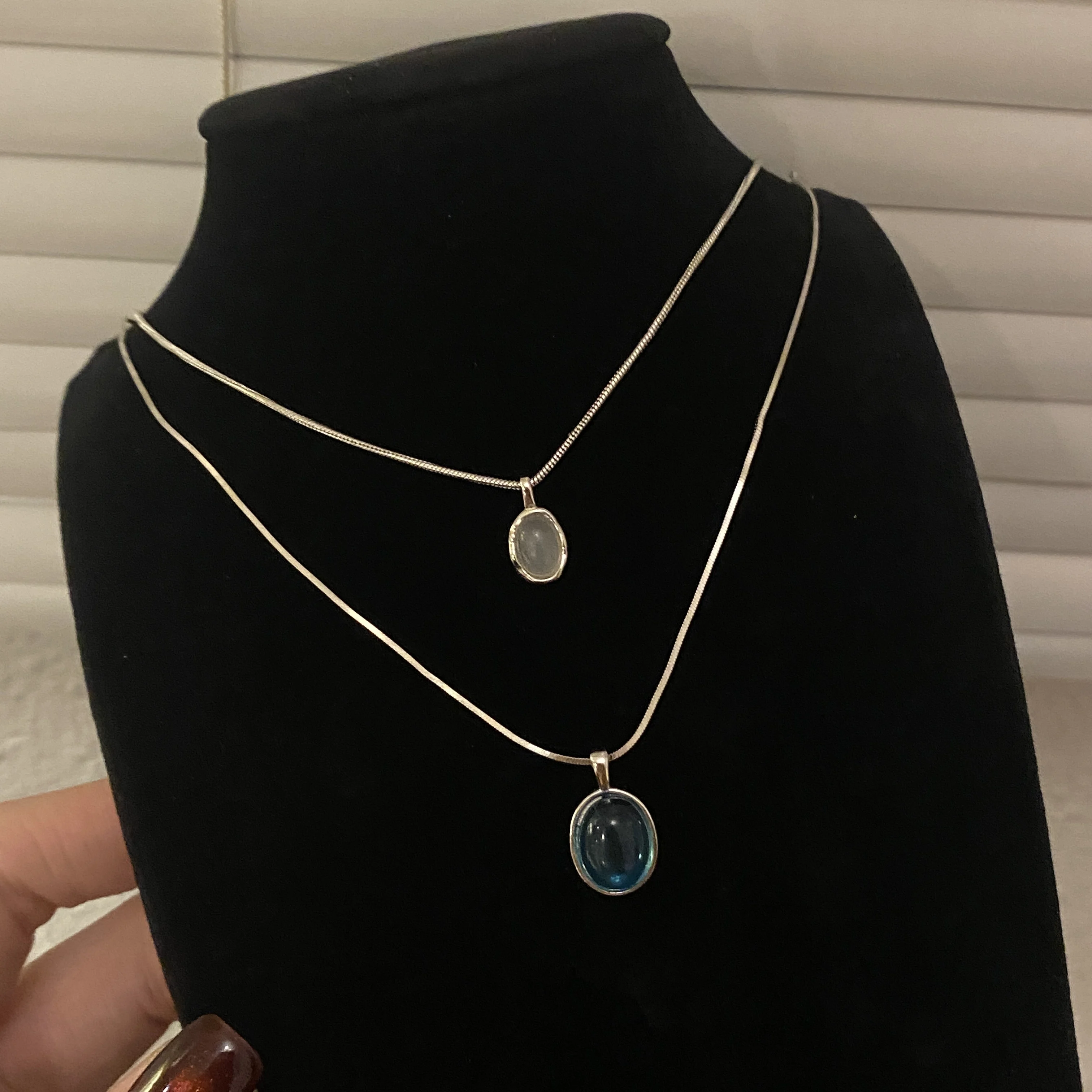 

Simple Retro Moissanite Necklace Women Girls Fashion Temperament S925 Sterling Silver Necklace Jewelry Birthday Gifts