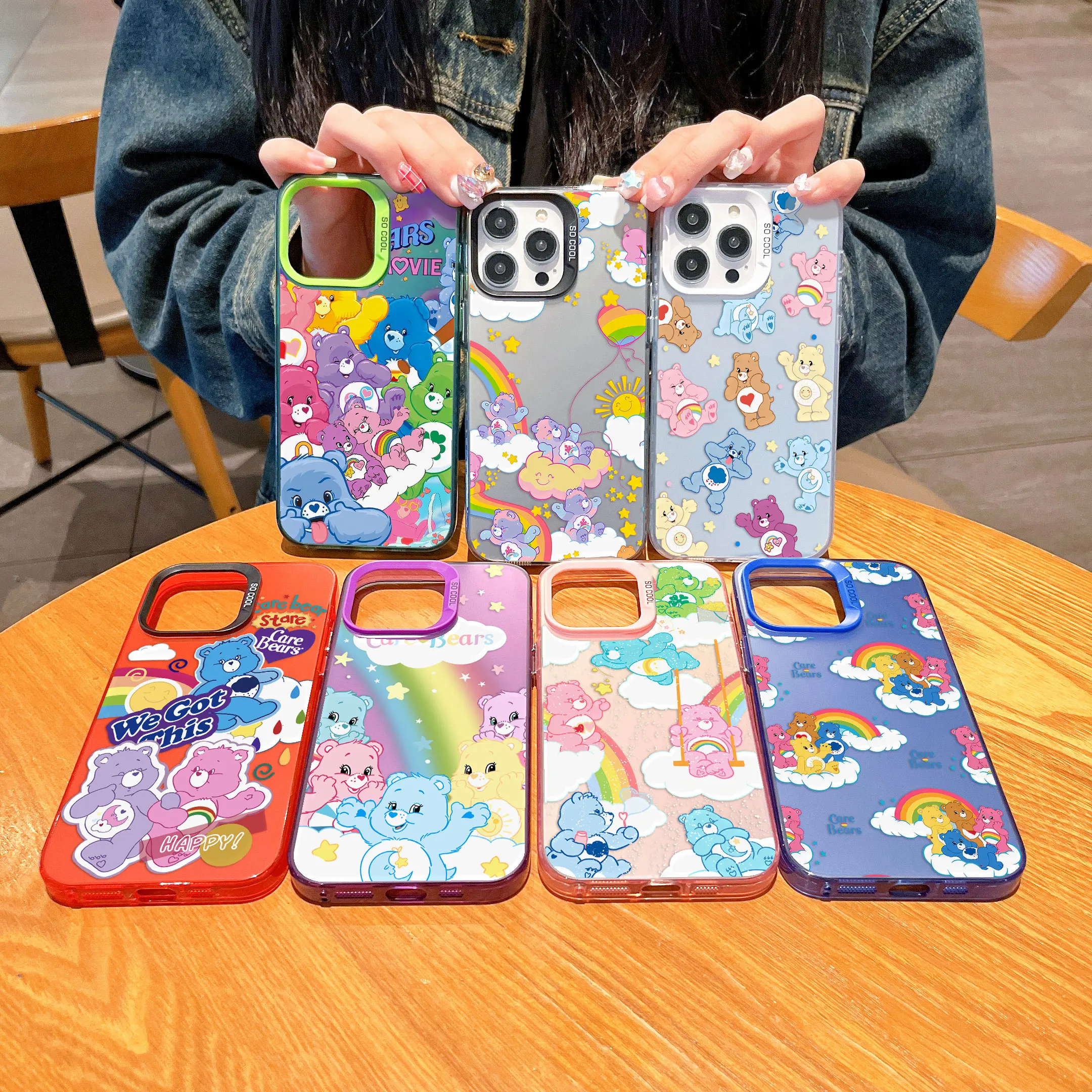 Cute Bears Phone Case for Samsung Galaxy S24 S23 S22 S21 S20 Note20 Ultra Plus FE J7 Prime M31 M30S M23 5G Hard PC Cover