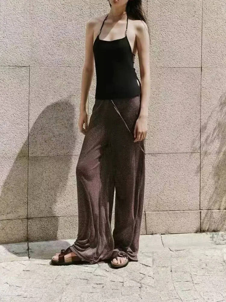 Dolce Sli lavorato a maglia con cinturino Bal Top da donna Faion Nuovo arrivo Inverno 2025 Polsini impreziositi Colletto rovesciato T