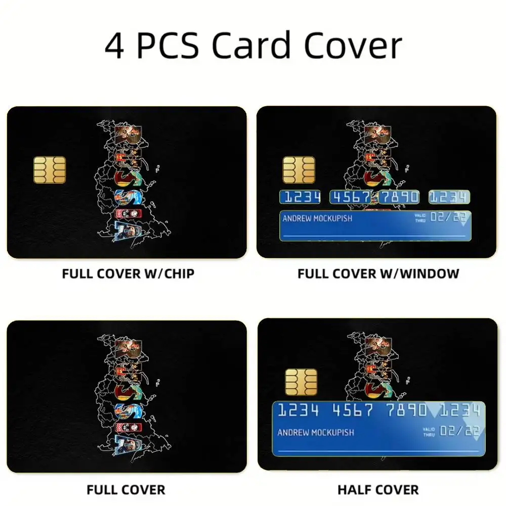 Russian Flag Passport Emblem Map Card Stickers For Debit Bank Credit Cards Metro Bus Pass Sticker Decoration Cover Skin