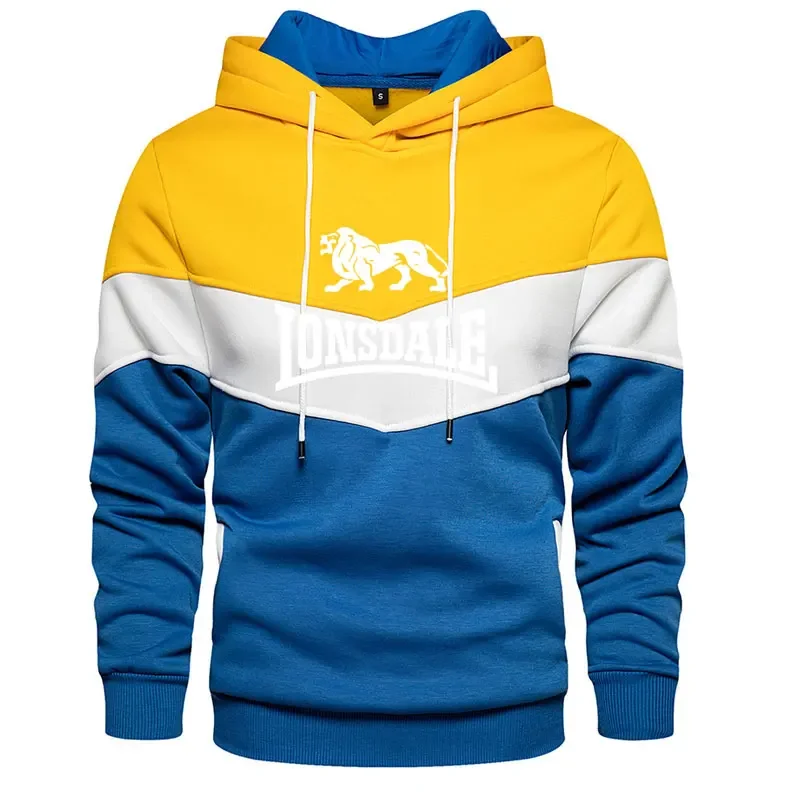 

. In 2025, a men's hooded three-color printed sweatshirt top is coming! It's the first choice for casual, fashionable and high-q