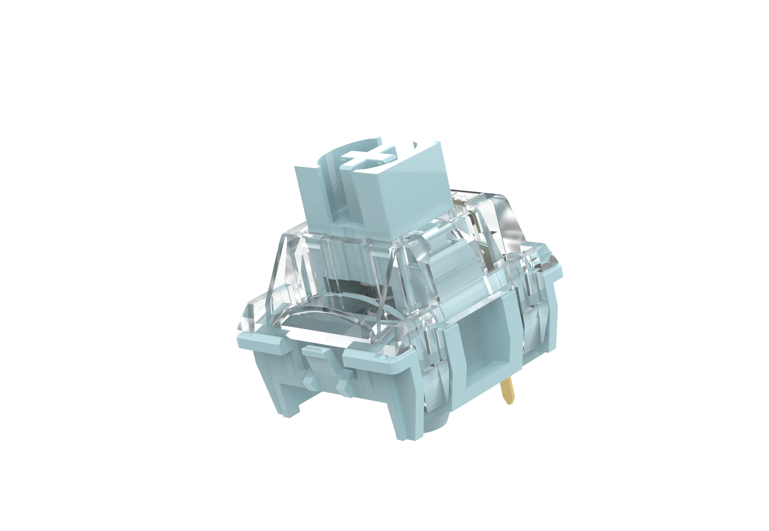 

TTC Bluish White Switch, Factory Pre-lubed Dust-Proof Stable Clear Tactile Mechanical Keyboard Switch