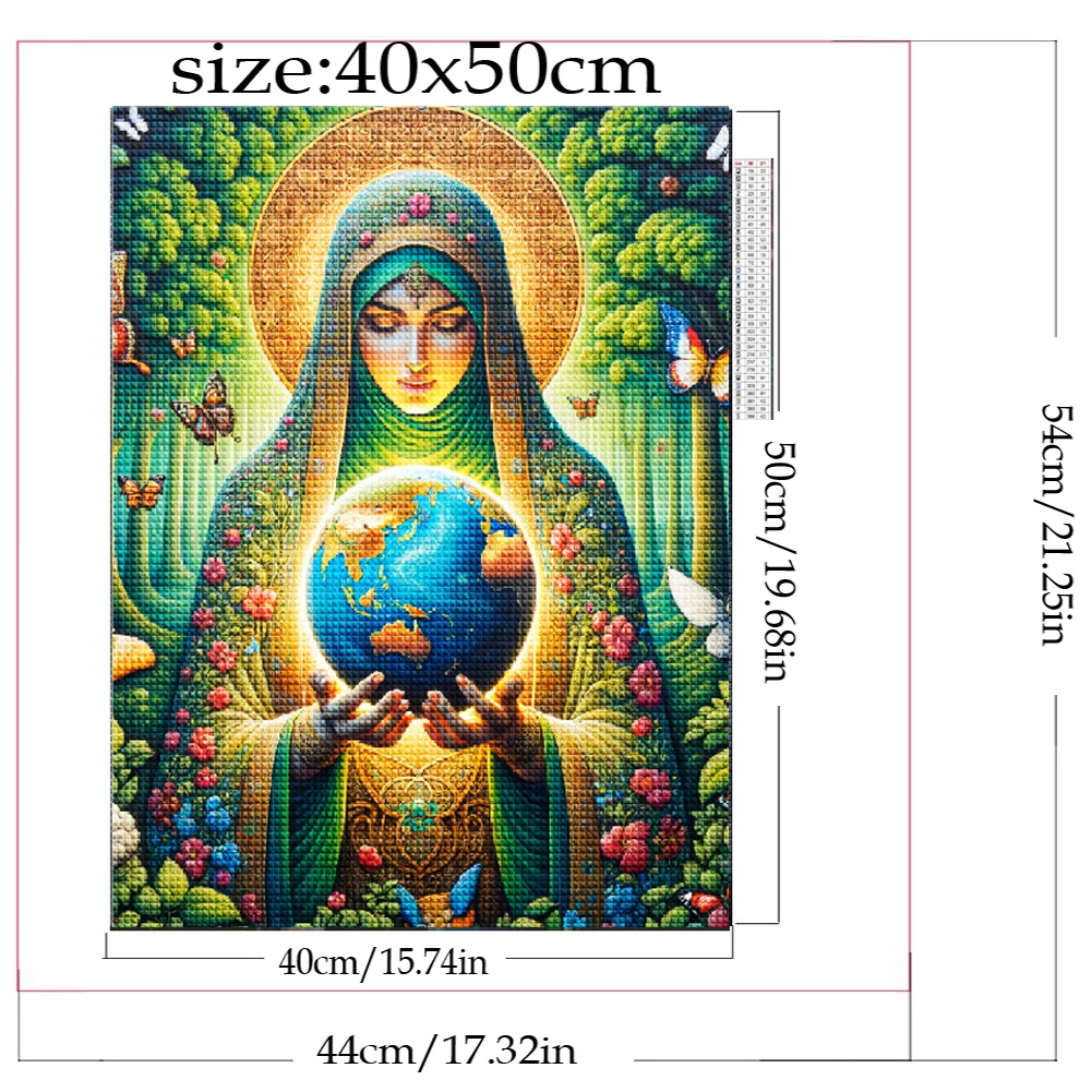 DIY Diamond Painting Mother Earth,hands cradling Earth World New 2024 Diamond Mosaic Embroidery Cross Stitch Kits Home Decor