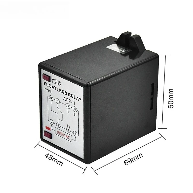 AFR-1 AC220V Floatless Liquid Level Control Relay Auto Water Supply Drainage Switch with Socket Base