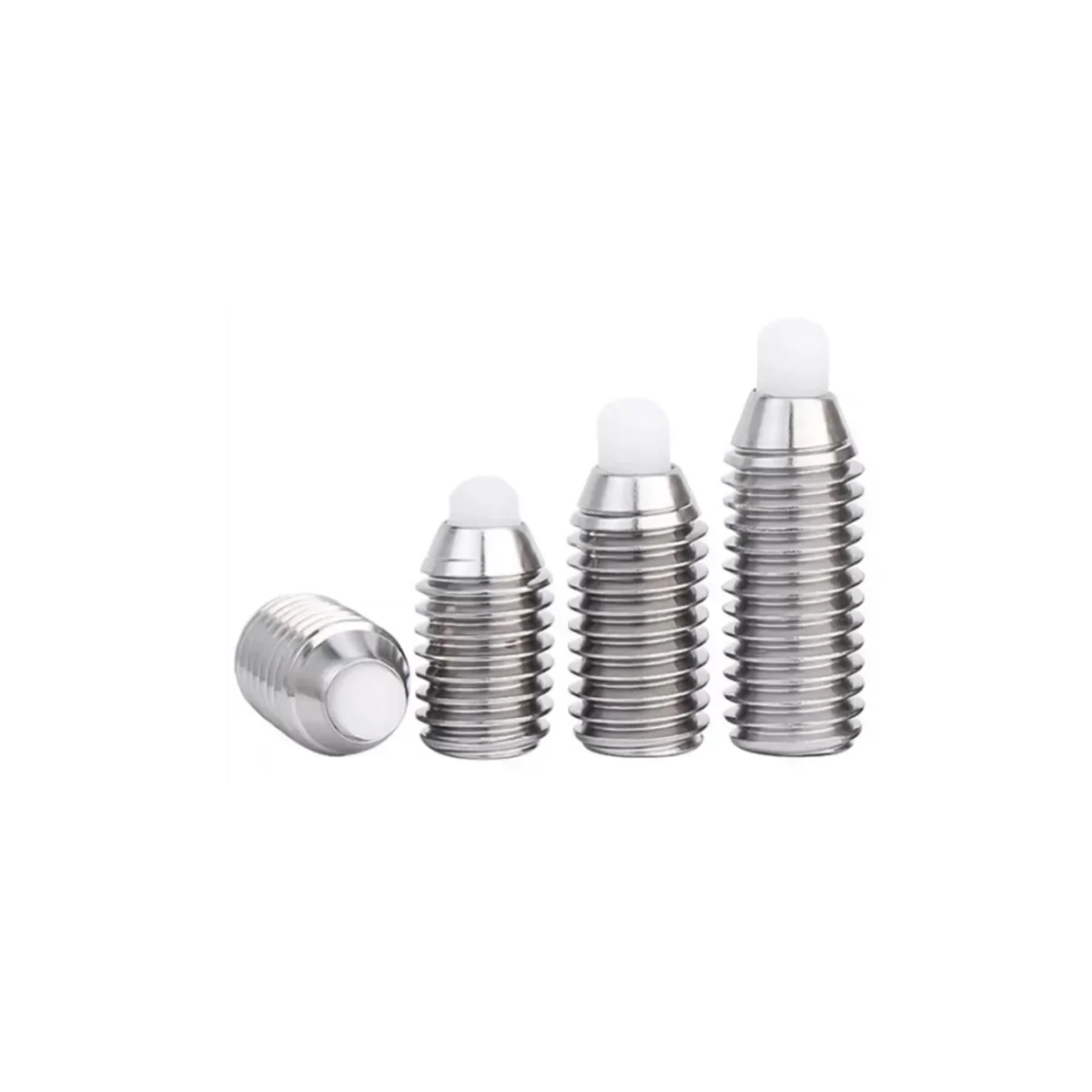 

304 stainless steel corrugated bead fixing screw/POM rubber head bolt M3M4M5M6M8