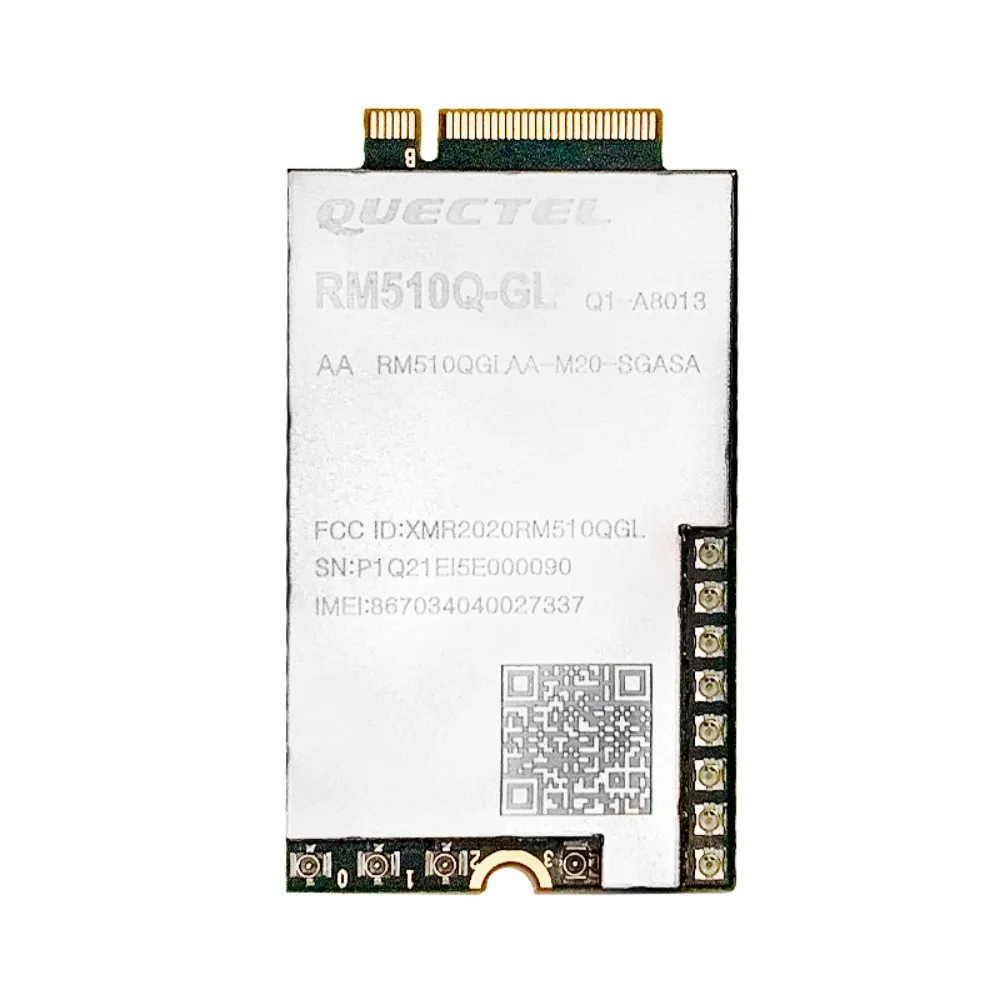 Module Quectel RM510Q-GL 5G NR Sub-6GHz mmWave M.2 Global LTE Cat20 7,5 Gbps X55 PCIE Mode 5G NSA SA MIMO eSIM intégrée