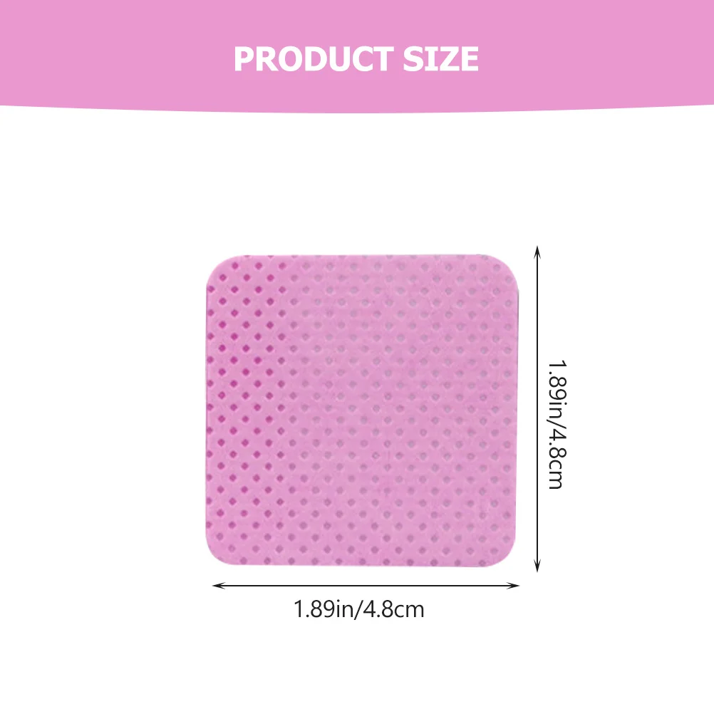 4箱 コットンパッド グルークリーニングワイプ まつげエクステ用 不織布リムーバーパッド まつげグルーボトル拭き取り用品 ピンク