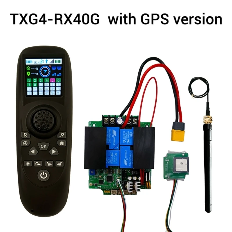 Wireless Remote Control Kit Suitable for Towing Vessels Easy to Use Single Hand Transmitter 12V 24V Large Power DropShipping