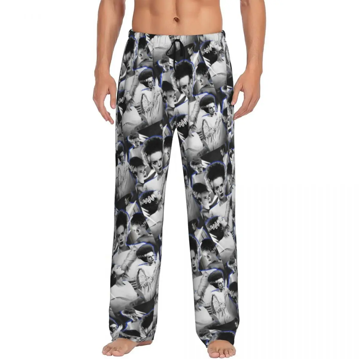 

Мужские пижамные штаны с принтом «Невеста Франкенштейна» из фильма ужасов, одежда для сна, штаны для сна с карманами