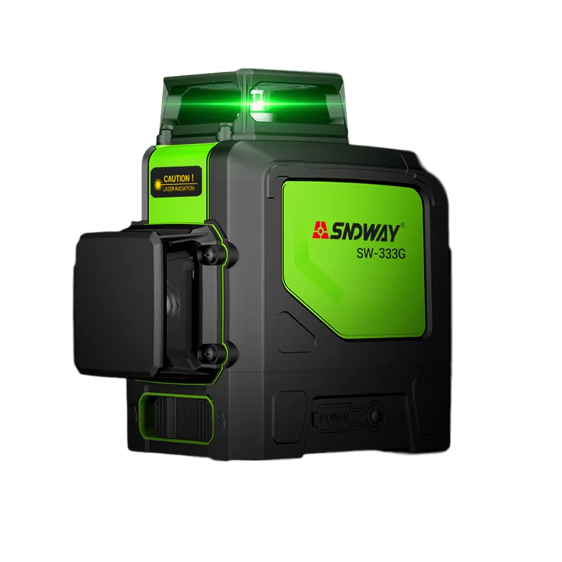 

SNDWAY Laser Levels Green Laser Level 360 Degree 3D Self Leveling Vertical Horizontal Rotary Lasers 12 lines SW-333G Laser Level