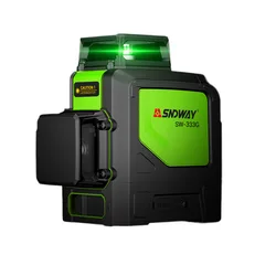 SNDWAY Laser Levels Green Laser Level 360 Degree 3D Self Leveling Vertical Horizontal Rotary Lasers 12 lines SW-333G Laser Level