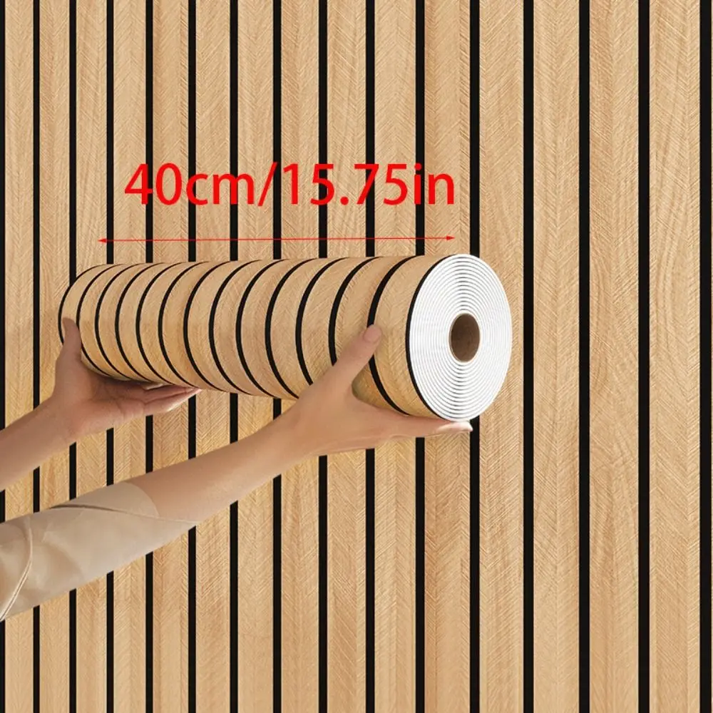 Adesivi murali impermeabili A prova di umidità 3/5/10 m di lunghezza Carta da parati autoadesiva Schiuma spessa 40 cm di larghezza Adesivo da parete in PVC Soffitto