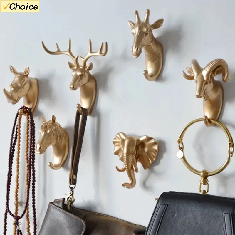 Wall-mounted Hooks, Wall-mounted Coats, Hats Giraffes Elk, Elephant Hooks, Bathroom Accessories, Animal Head Frames, Decorations