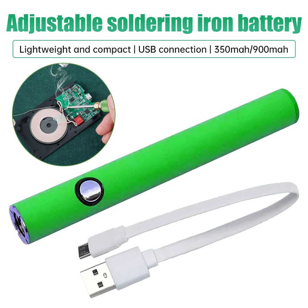 380mAh 510 Thread Battery Pen Solder Iron Shaped Button Battery Set Heat Devices Adjustment Heating Kit Fittings Soldering Iron