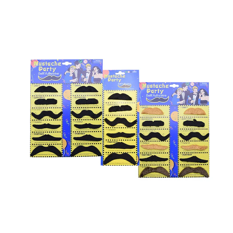 Halloween Party Creative Funny Costume Pirate Party Mustache Cosplay Fake Moustache  Beard For Kids Adult Decoration Photo Props