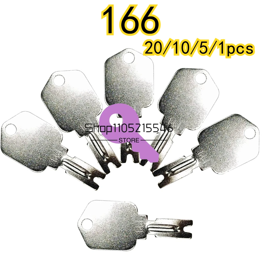

20/10/5/1 шт. 166 ключей для вилочного погрузчика для Clark Yale Hyster Eavy Equipment Keys для Komatsu Mustang Gradall Gehl для A214062 5133504