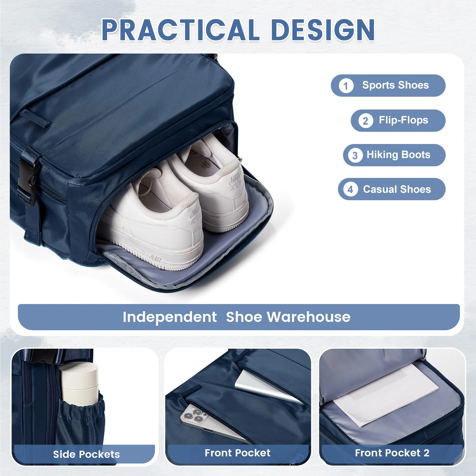 Zaino da lavoro per donna e uomo, bagaglio a mano, cabina, aereo, zaino da viaggio, borsa sottovuoto per abbigliamento, viaggio, zaino per notebook ﻿
