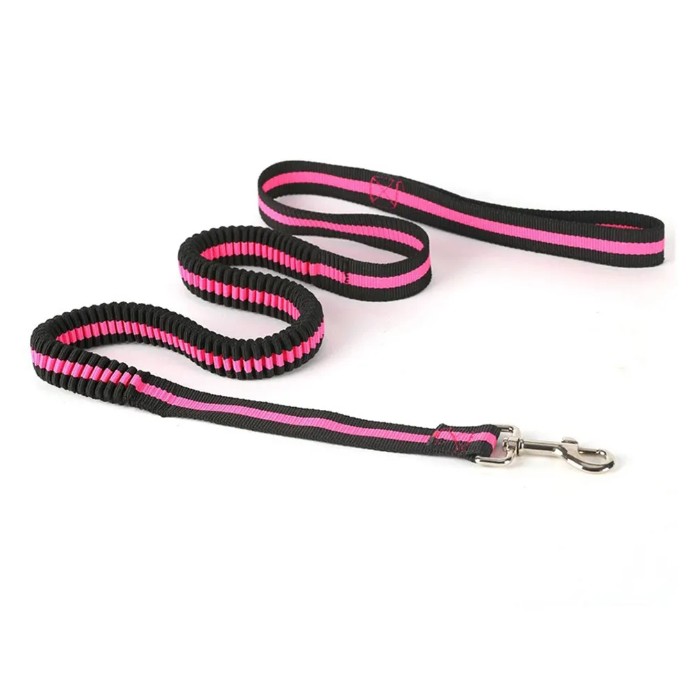 Waist Dog Leash for Running Elastic Bungee Hands-Free Leash 120-150Cm Stretchable Nylon Strong Comfortable Quick-Release Walking