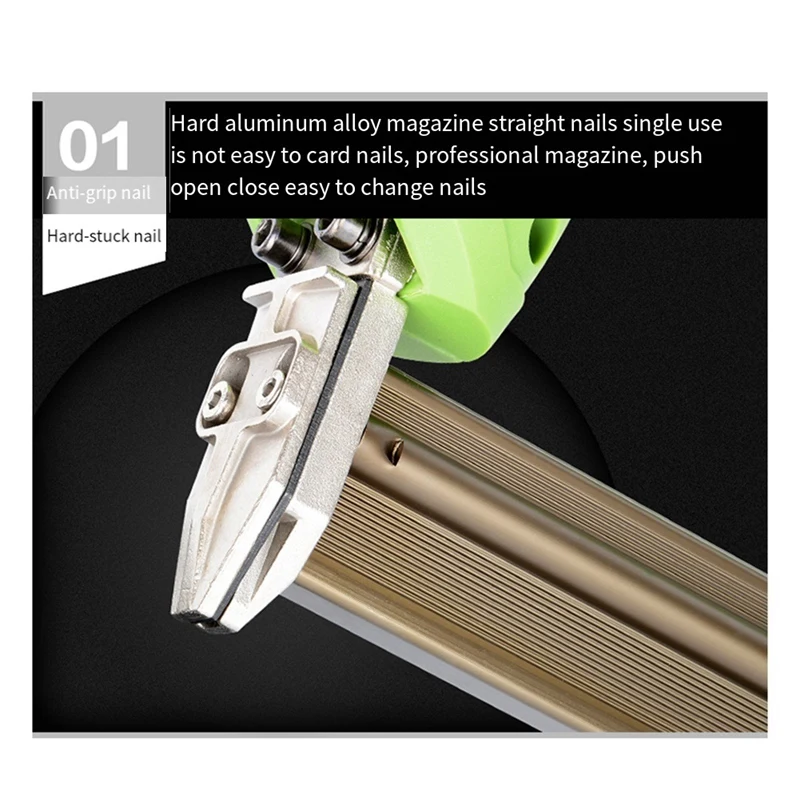 ABSJ-Electric Nail Tool Zszywacz do gwoździ Zszywacz Zestaw narzędzi do obróbki drewna Akcesoria F30 Prosty gwóźdź Wtyczka EU