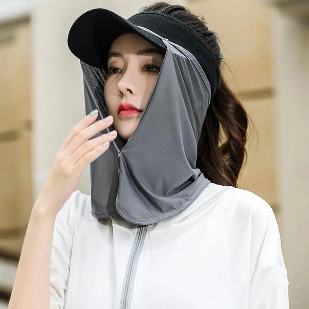 UV Face Summer Outdoor Cap Mask For Women Men Face Scarves Neck Sun Protection Sunscreen Veil Sunscreen Mask Face Cover