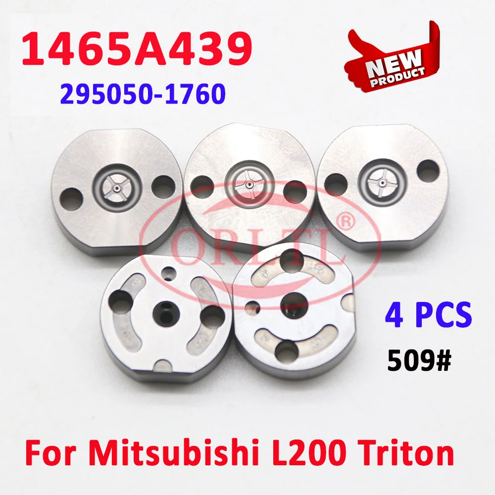 4 PCS 295050-1760 Diesel Injector 1465A439 Valve Orifice 509# Fuel Injector Kits Valve Plate For Mitsubishi L200 ORLTL Free Ship