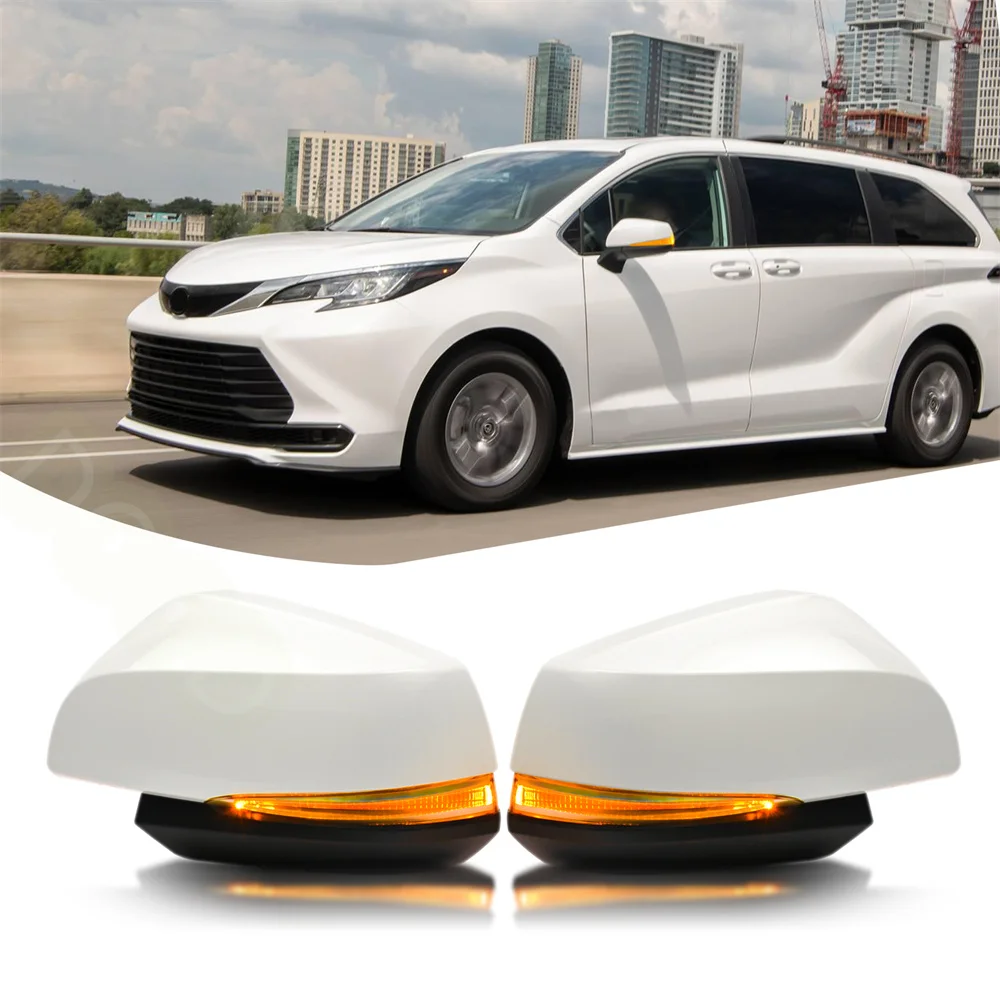 

Светодиодная крышка заднего зеркала для Toyota Sienna 2021 2022 2023 2024, светодиодные зеркальные указатели поворота