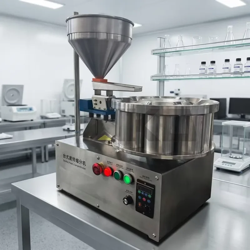 i Rotating Dividers 5L Stainless Steel Laboratory Riffle Sample Splitter Mining Small Sample Separator Lab Sample Divider