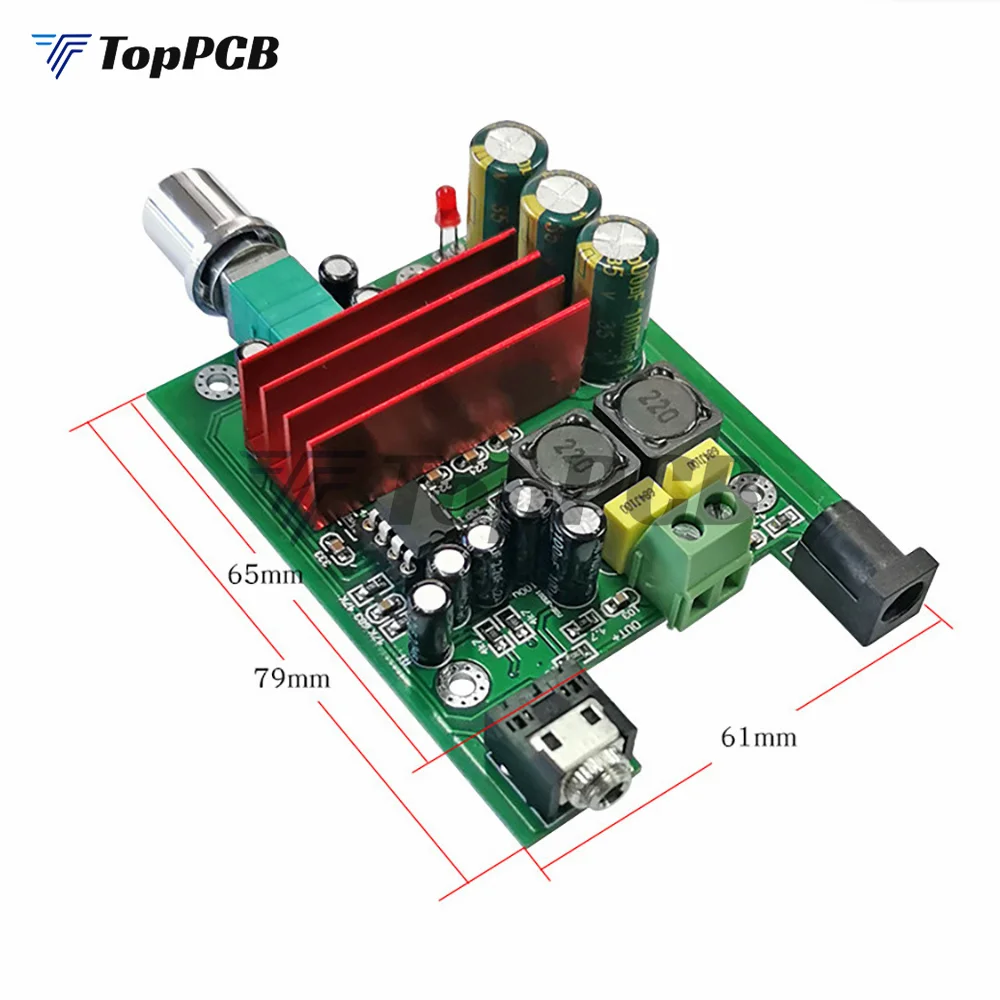 TPA3116D2 Subwoofer Digital Power Amplifier Board TPA3116 Amplifiers 100W Audio Module NE5532 amplifier board size: 75X60MM