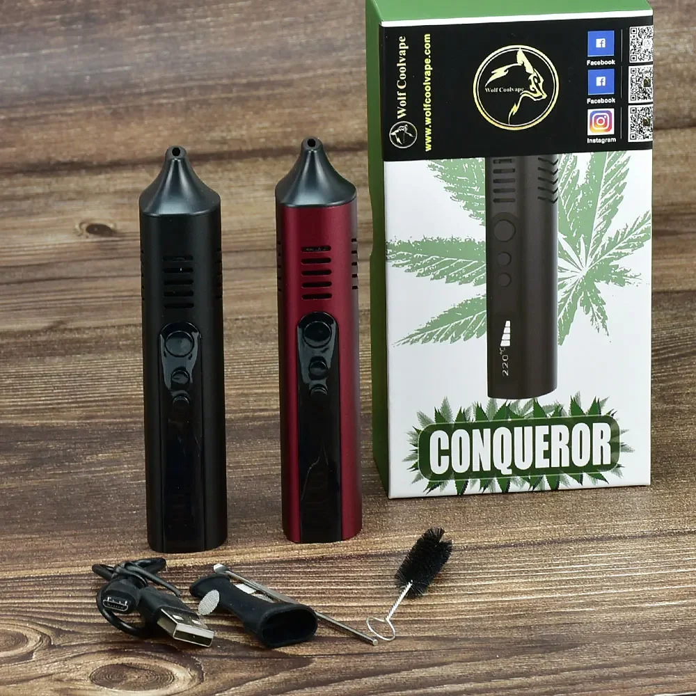 WolfCoolVape Conqueror Dry Herb Vaporizer Mod Kit | 2200mAh Temperature Adjustable Pen