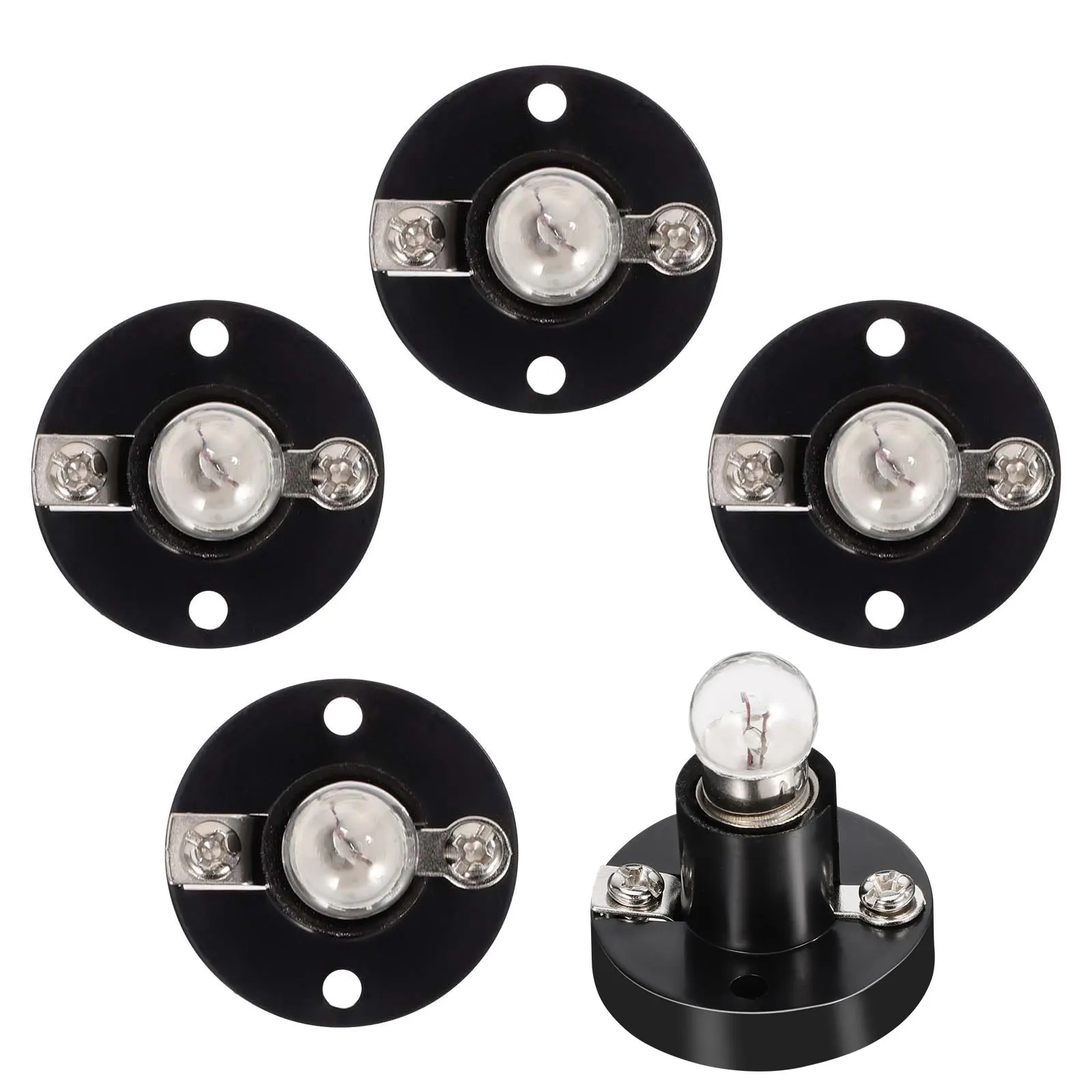 

5 шт., винтовой держатель лампы, комплект лампочек для научных экспериментов, электрическая схема, обучение студенческой лаборатории, оборудование для преподавания физики