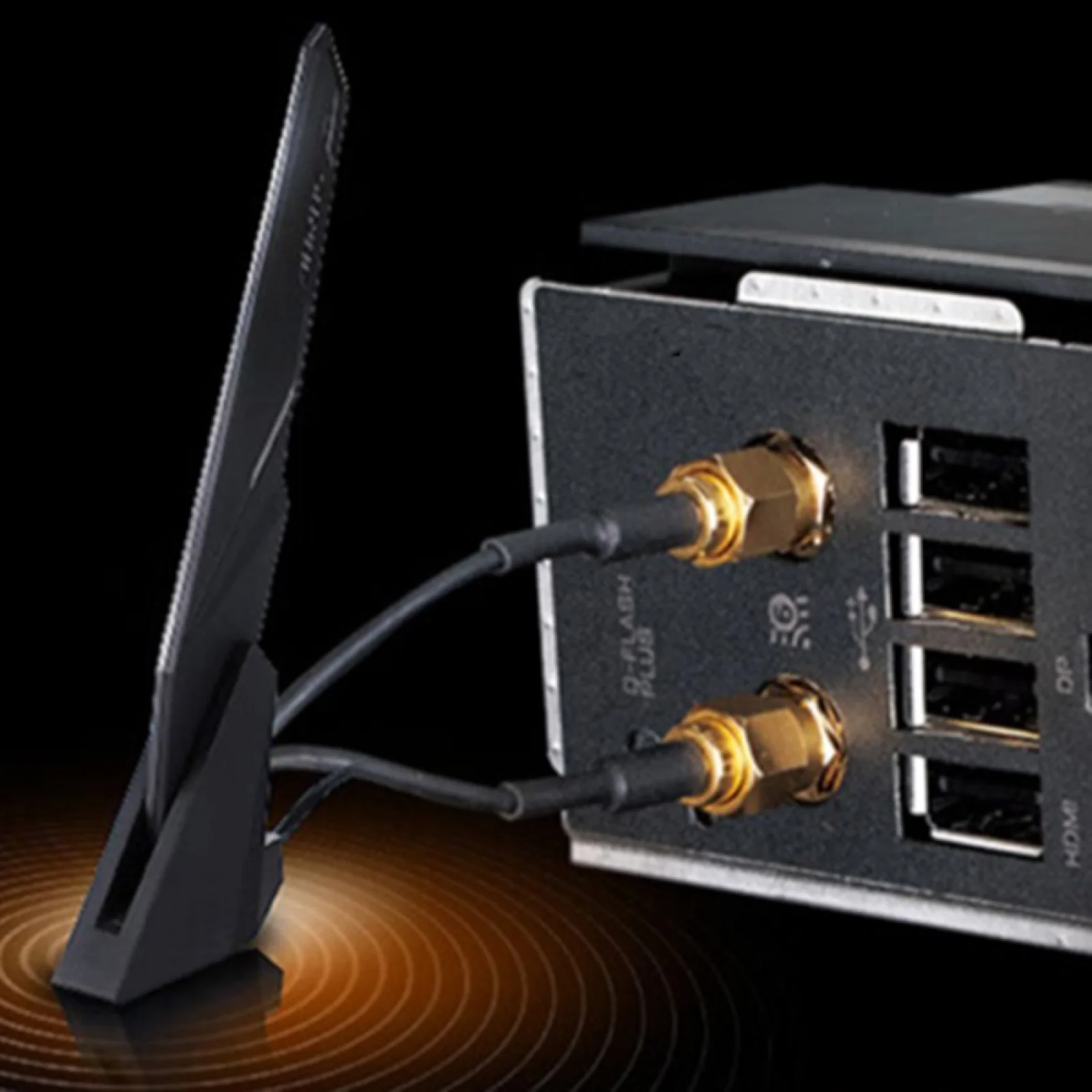 Imagem -06 - Motherboard Original para Motherboard Asus Wifi 6e Antena 2t2r 2.4g 5g 6g para Rog B560 H610 B660 Cabo de Extensão de Bandas