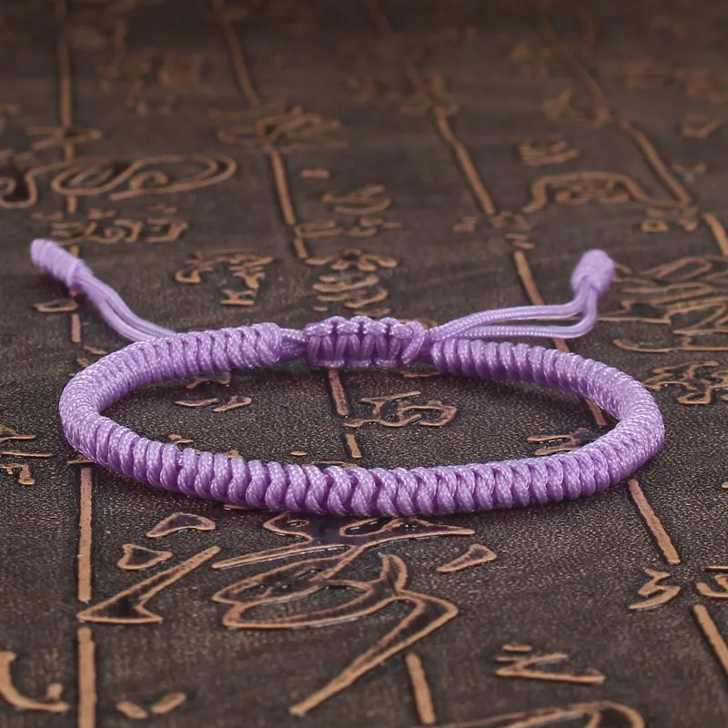 Tibetan Buddhist Bracelet Lucky Handmade Braided Adjustable King Kong Knot Red Thread Charm Bracelets for Women Men Couple Lover