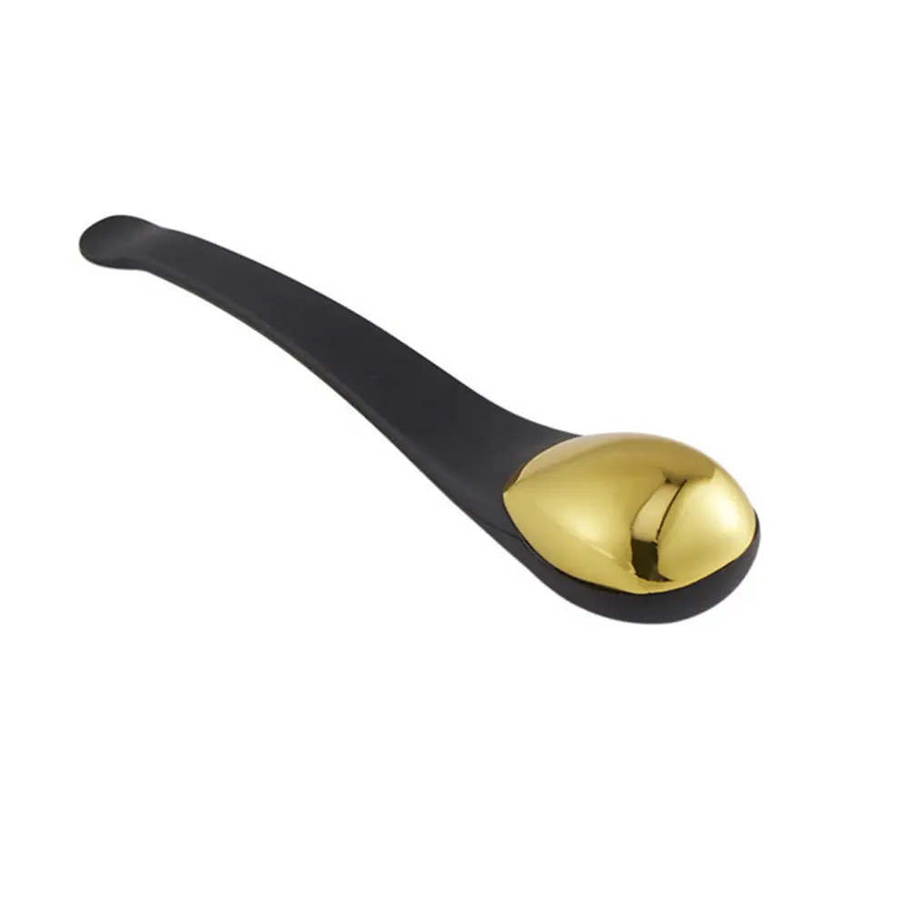 2Pcs Eye Massage Tool Zinc Alloy Dual End Cream Spoon Portable Mini Face Eye Cream Applicator for Absorption Puffiness Reduction