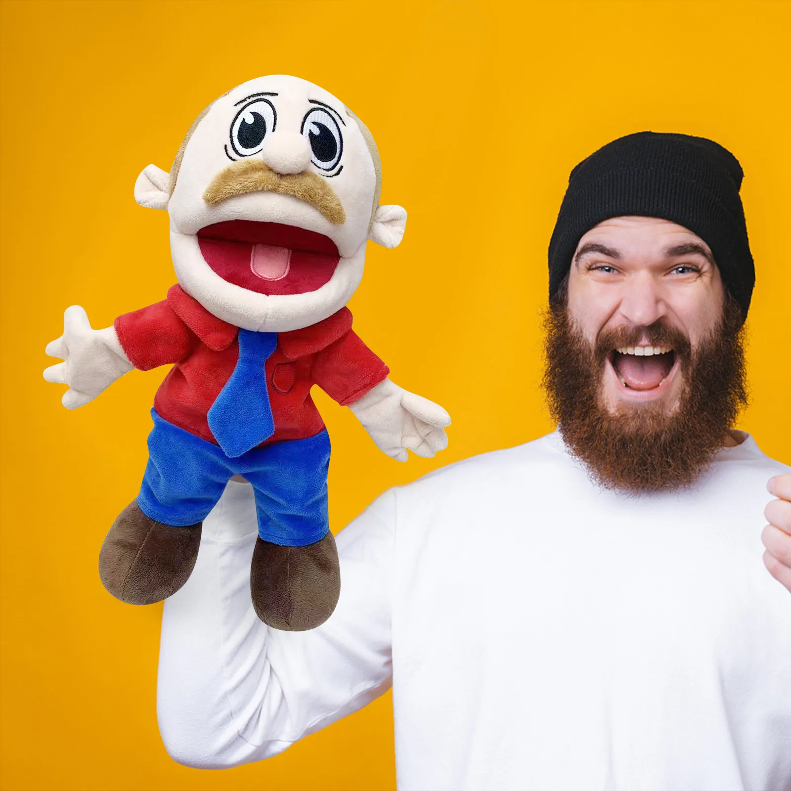 Marionnette à doigts et à main en peluche pour enfants, activité populaire, garçon, fille, jouer à l'heure du coucher, accessoires d'histoire, jouets en famille, beurre mignon