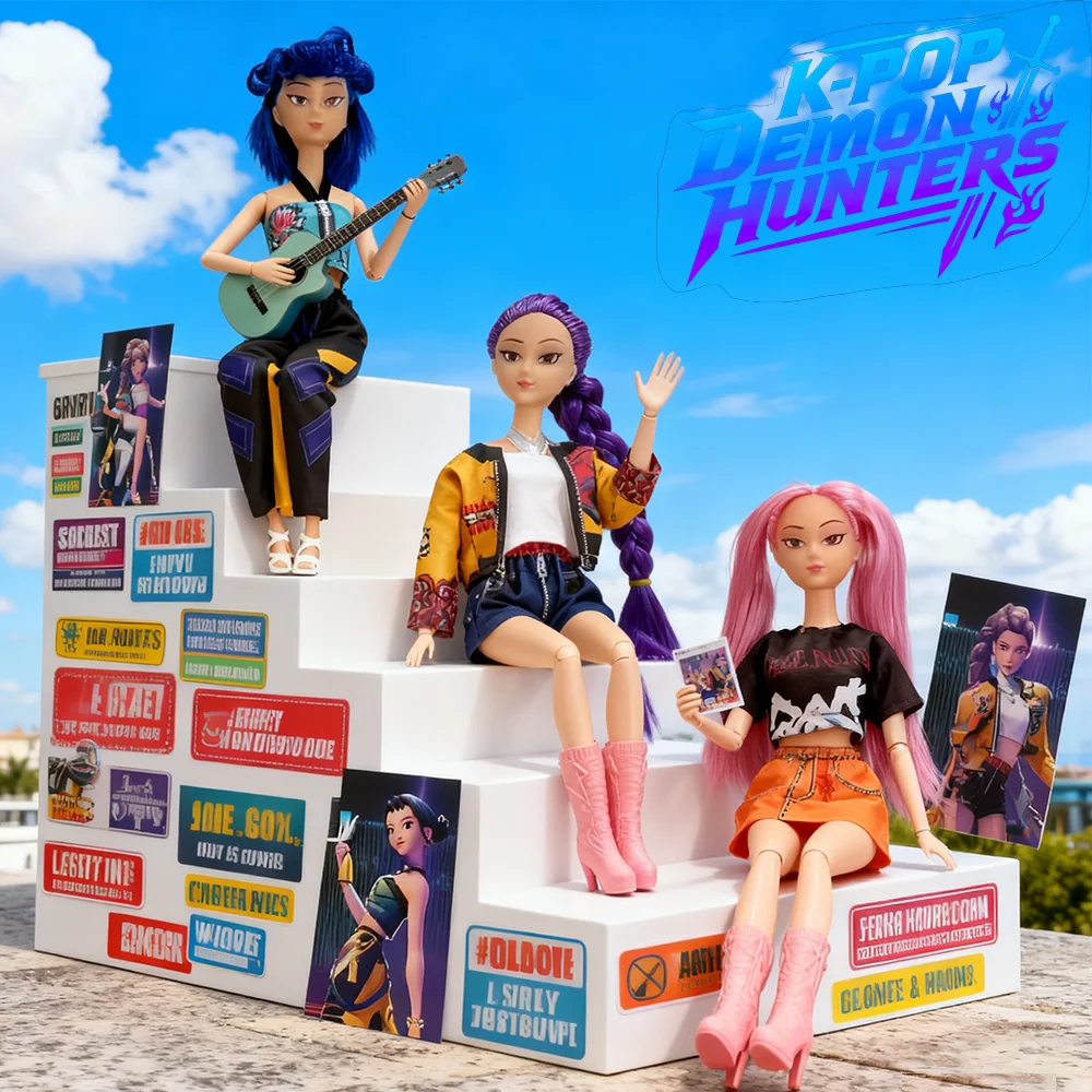 

Фигурки Kpop Concert Duo — Rumi & Zoi с микрофоном и гитарой, выборный коллекционный набор, ограниченное праздничное издание