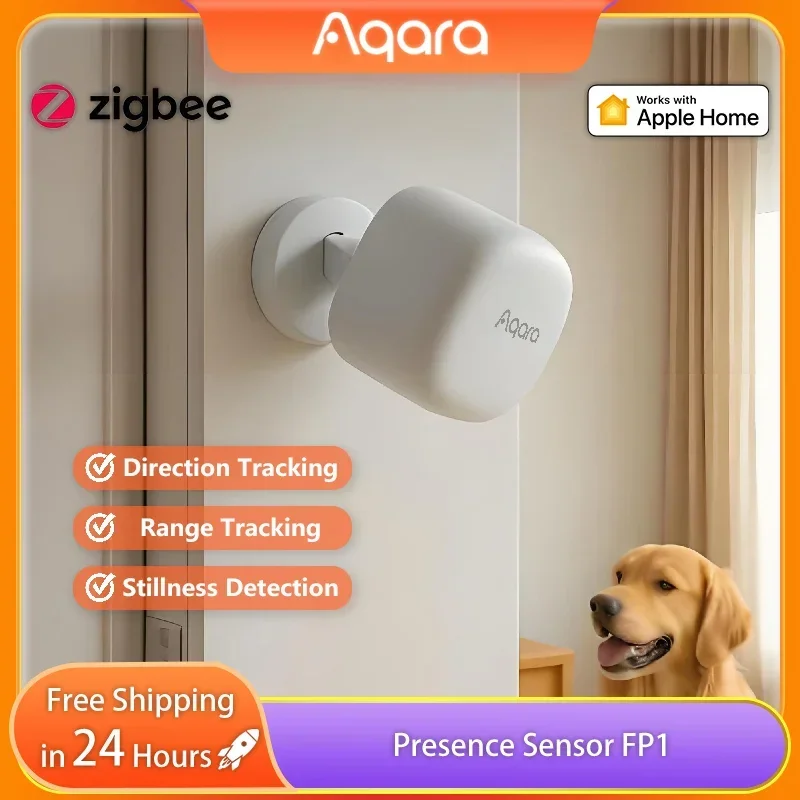 

Aqara Human Presence Sensor FP1 Smart Human Body Exists Detector ZigBee 3.0 Intelligent Smart Detection For Aqara Home Homekit