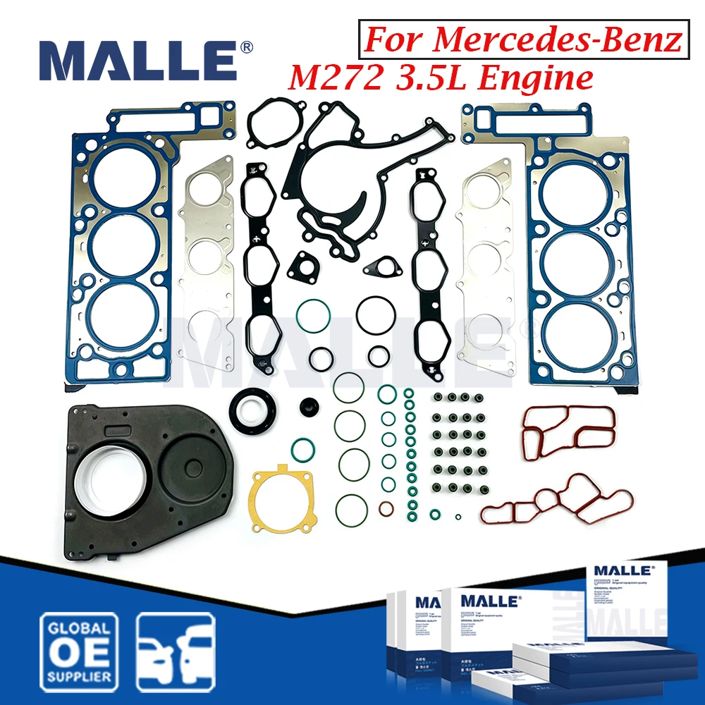 Engine Overhaul Gasket Kit For Mercedes-Benz M272.964 3.5L C280 W204 W211 X204 W221 E350 V6 Car Accessories 2720160120 Seal Set