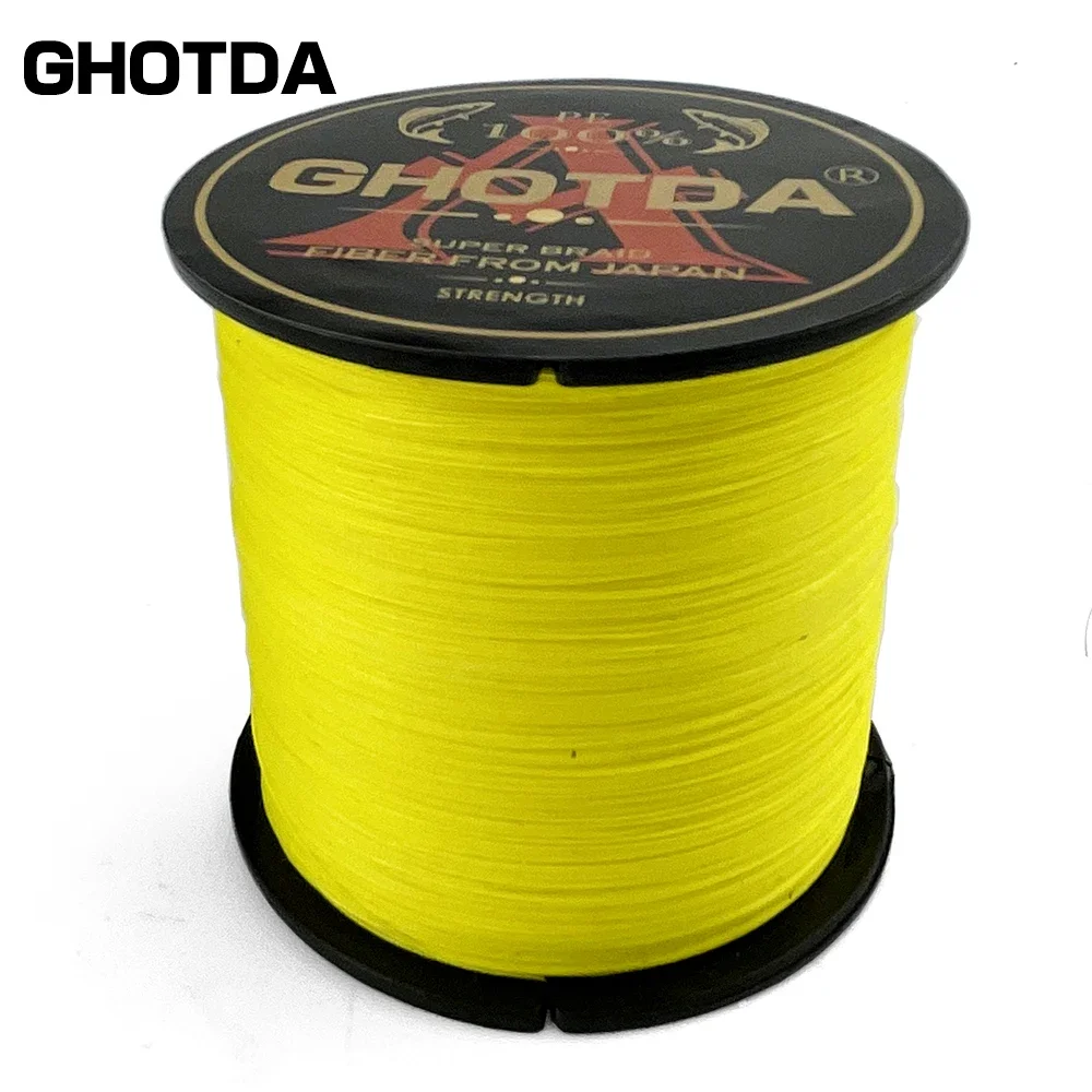 GHOTDA 300M 4 Strands 8 Strand Weaves PE Braided Fishing Line Multifilament For Carp Fishing