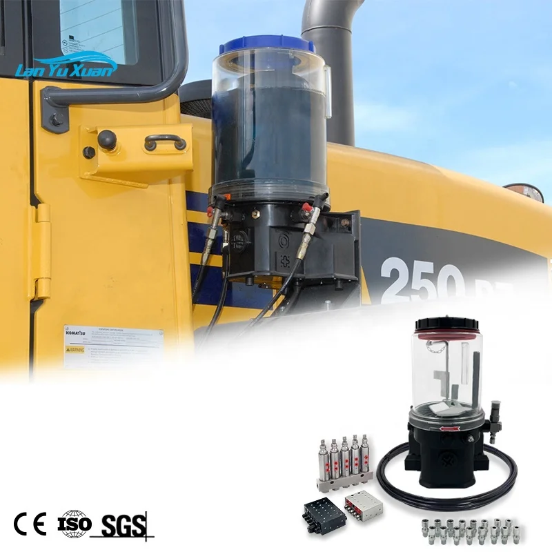 

Automatic electric lubricant pump grease 24V auto central grease lubrication system 12v for excavator loaders trucks