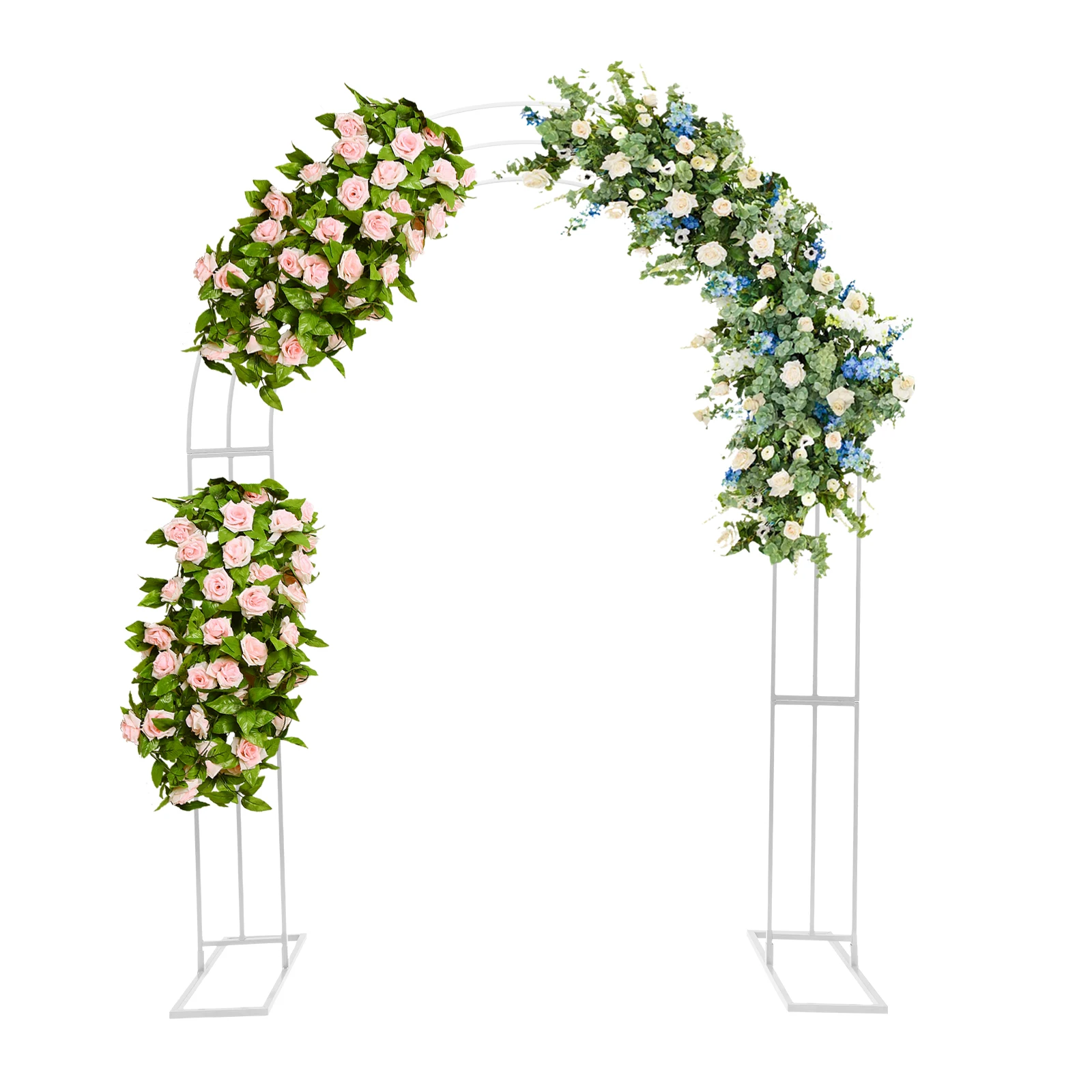 3-Layer Arched Wedding Bracket Arch 210 * 60 * 260cm - White