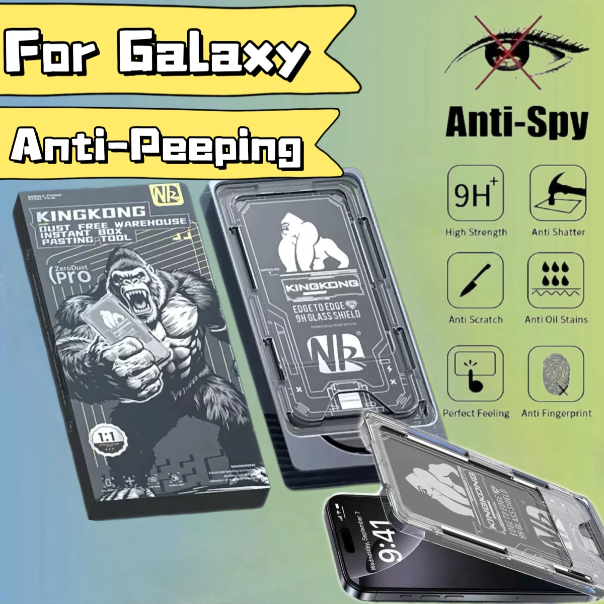3Pcs 9H Privacy Screen Protector, Bubble & Dust Free for Samsung S26 S25 S24 S23 S22