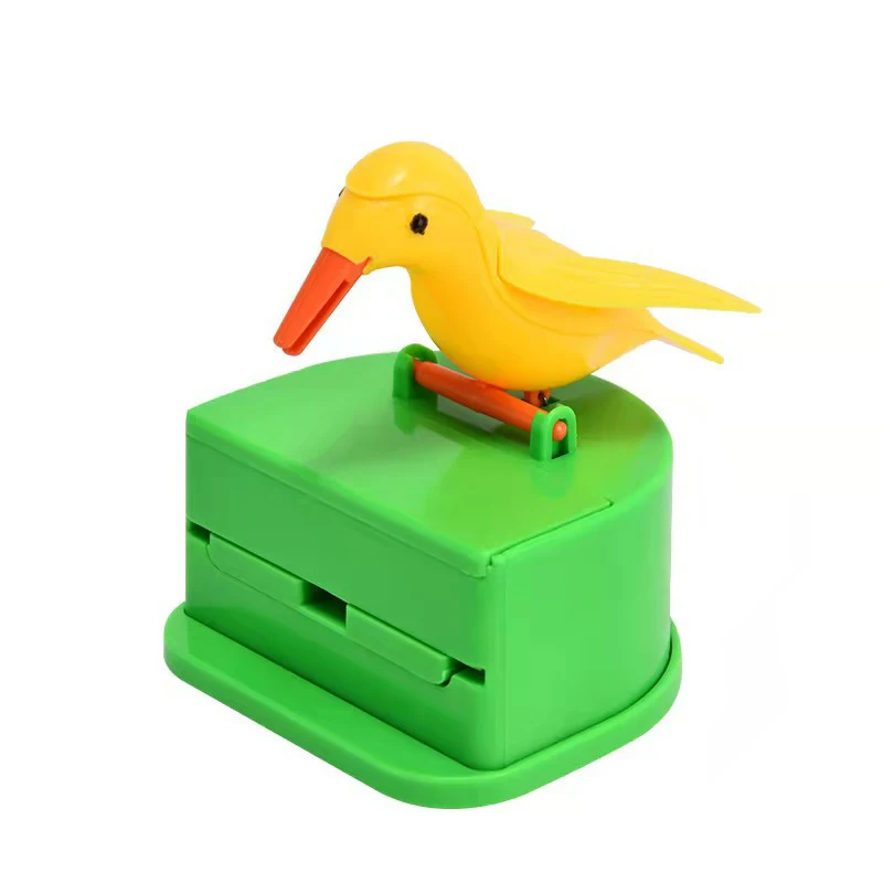 Little Bird Toothpick Box Automatic Press Type Picktooth Holder Kitchen Bar Supplies  Dispenser Desktop Decorations