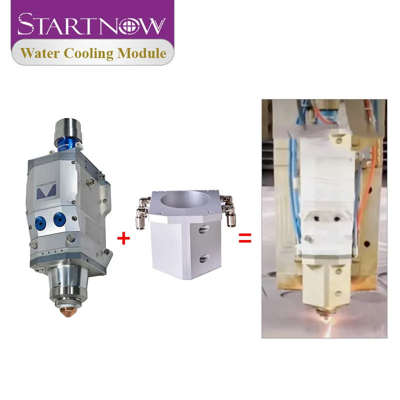 Startnow Precitec Kepala Pemotong Laser Perangkat Pendingin Air untuk Procutter F200 Modul Pendingin Logam Kepala Pemotong Mesin Laser