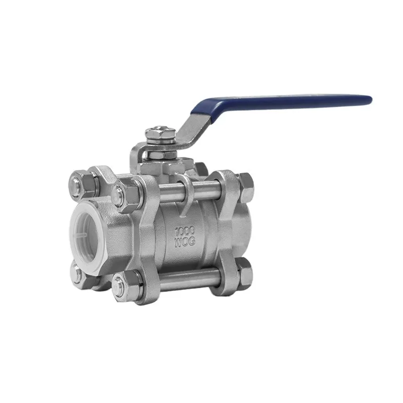 For 304 Stainless Steel Three-piece Ball Valve, Internal Thread Ball Valve,  Multi-size Ball Valve Switch