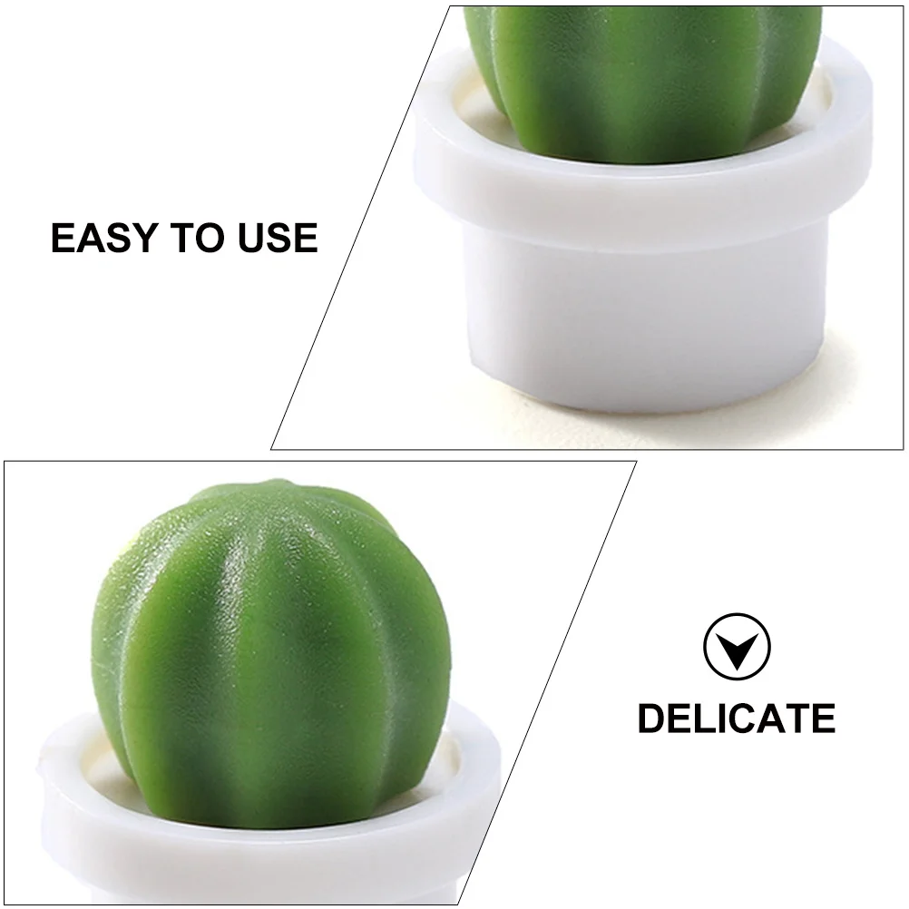 

18pcs Magnetic Cactus Stickers Fridge Decor Resin Succulent Plant Magnets For Home Office Classroom Whiteboard Door Locker